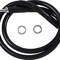 1741-5809 - DRAG SPECIALTIES Brake Line - +6" - Black - '18-'21 Softail 618601-6BLK