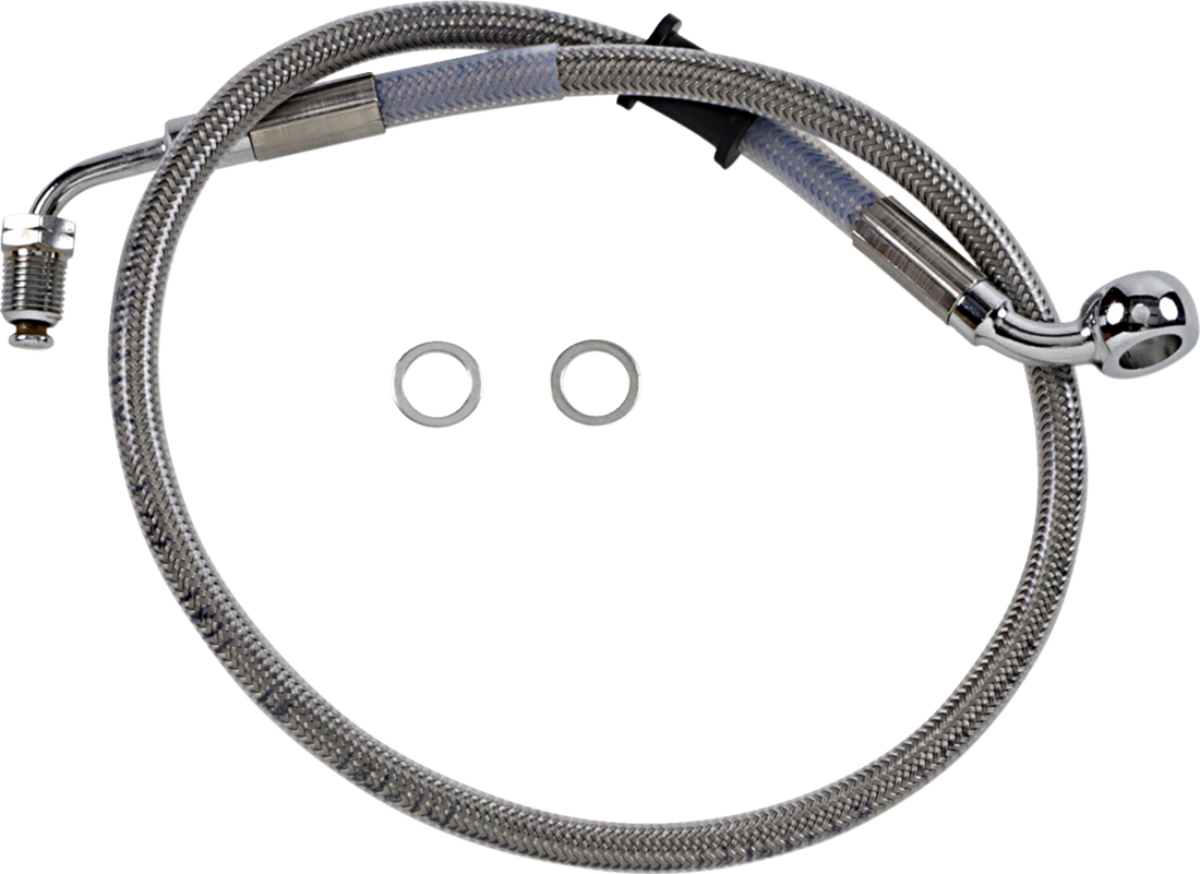 1741-5812 - DRAG SPECIALTIES Brake Line - Front (Upper) - Stainless Steel 618604