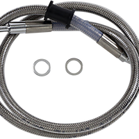 1741-5816 - DRAG SPECIALTIES Brake Line - +8" - Stainless Steel - '18-'21 Softail 618604-8