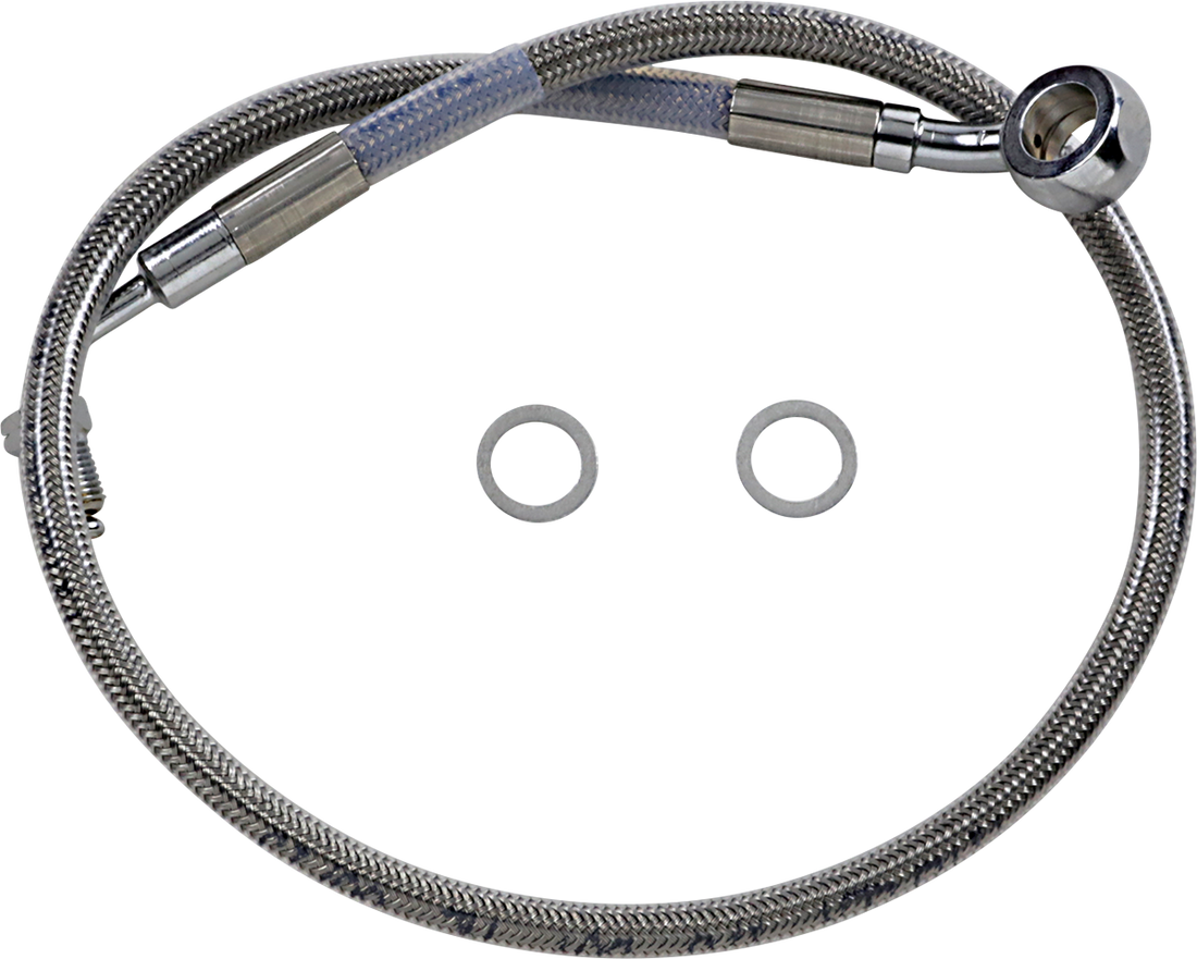 1741-5825 - DRAG SPECIALTIES Brake Line - +2" - Stainless Steel - '18-'22 Softail 618631-2