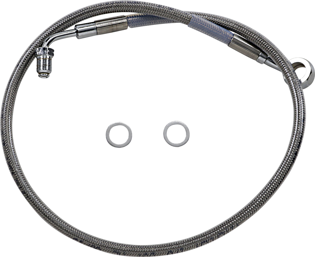 1741-5827 - DRAG SPECIALTIES Brake Line - +6" - Stainless Steel - '18-'22 Softail 618631-6