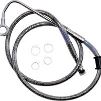 1741-5827 - DRAG SPECIALTIES Brake Line - +6" - Stainless Steel - '18-'22 Softail 618631-6
