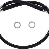 1741-5830 - DRAG SPECIALTIES Brake Line - Front (Upper) - Black 618631-BLK
