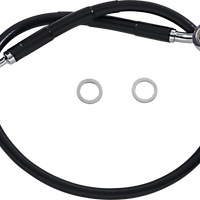 1741-5831 - DRAG SPECIALTIES Brake Line - +2" - Black - '18-'22 Softail 618631-2BLK