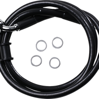 1741-5839 - DRAG SPECIALTIES Brake Line - Front (Upper) - Black 618763-BLK