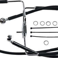 1741-5854 - DRAG SPECIALTIES Brake Line - +6" - Black - XL 618566-6BLK