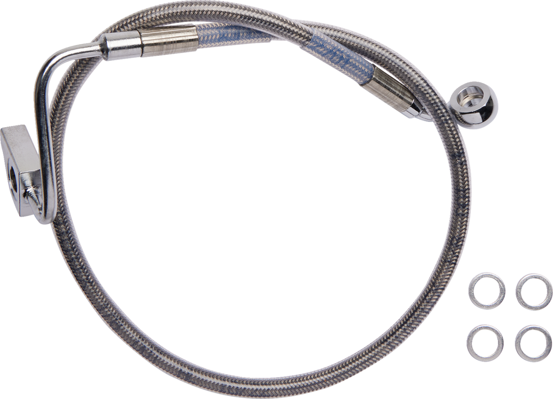 1741-6336 - DRAG SPECIALTIES Brake Line - Rear - ABS - Stainless Steel 6172101