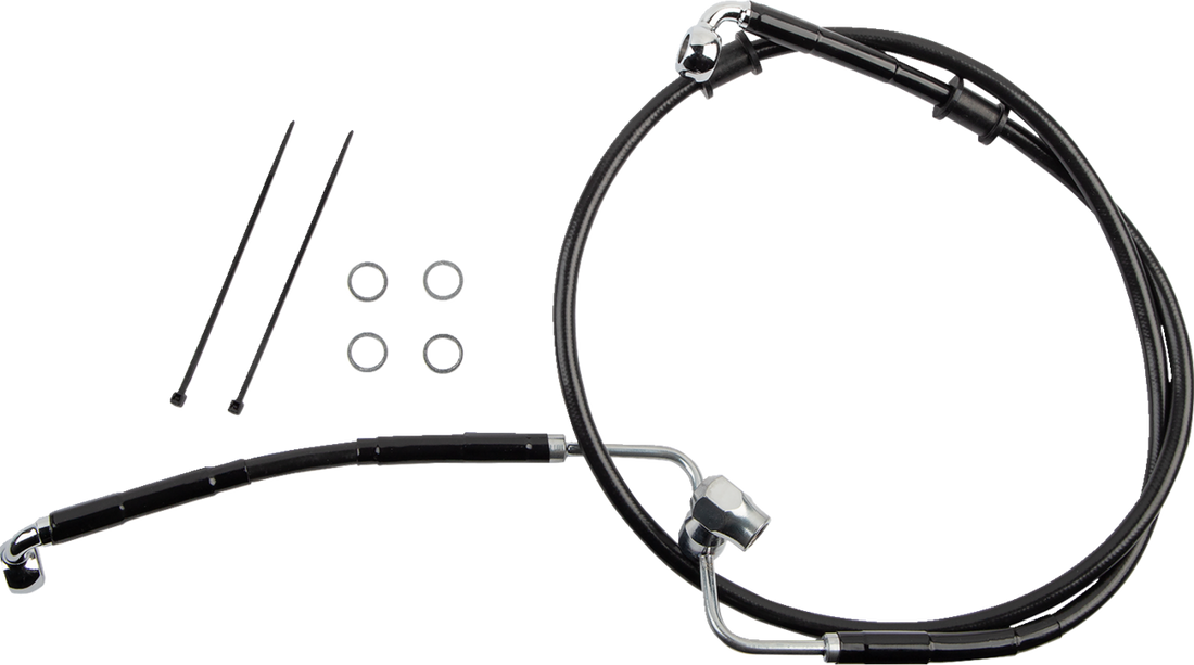 1741-6336 - DRAG SPECIALTIES Brake Line - Rear - ABS - Stainless Steel 6172101
