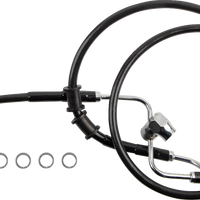 1741-6347 - DRAG SPECIALTIES Brake Line - Rear - ABS - Black 618598-BLK