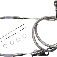 1741-6352 - DRAG SPECIALTIES Brake Line - Rear - Non-ABS - Stainless Steel 621225