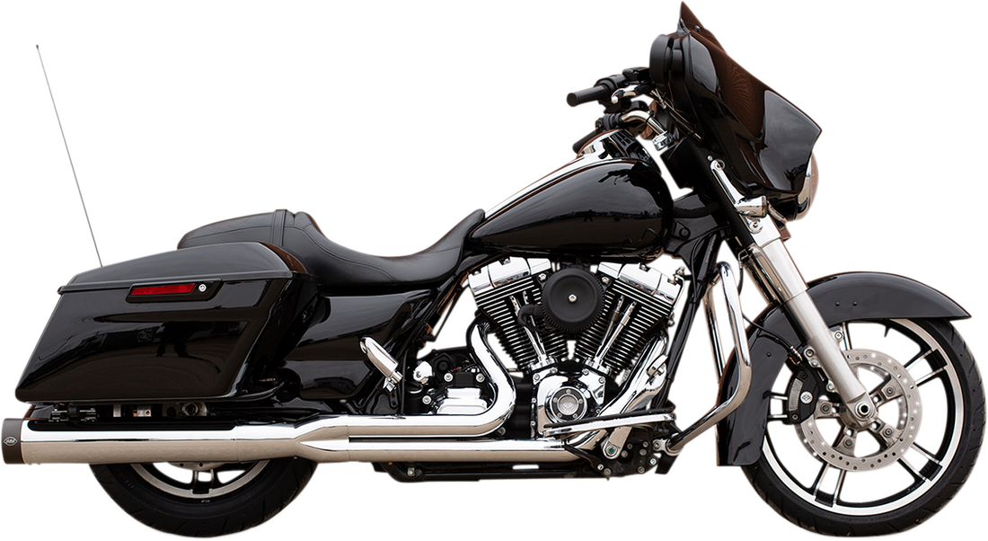 1800-2390 - S&S CYCLE 2-into-1 Exhaust for '95-'16 FL - Black 550-0777