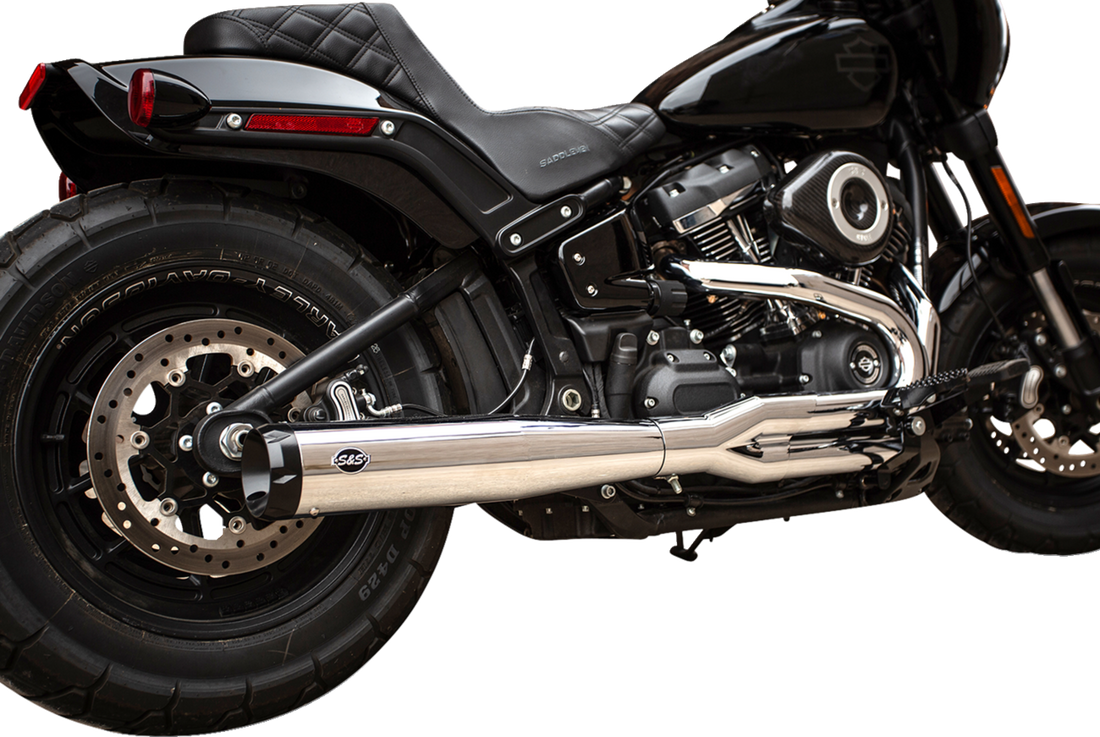 1800-2401 - S&S CYCLE Super Street 2:1 Exhaust System - Black 550-0788