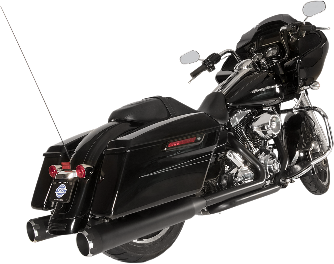 1800-2525 - S&S CYCLE Exhaust - Black 550-0679B