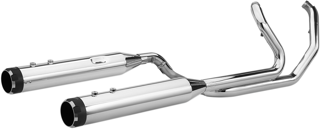 1800-2527 - S&S CYCLE Exhaust System - Chrome - Black Thruster 550-0699C