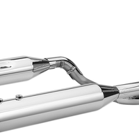 1800-2527 - S&S CYCLE Exhaust System - Chrome - Black Thruster 550-0699C