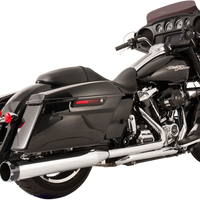 1800-2527 - S&S CYCLE Exhaust System - Chrome - Black Thruster 550-0699C