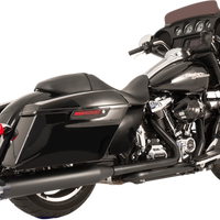 1800-2528 - S&S CYCLE Exhaust System - Black - Black Thruster 550-0700C