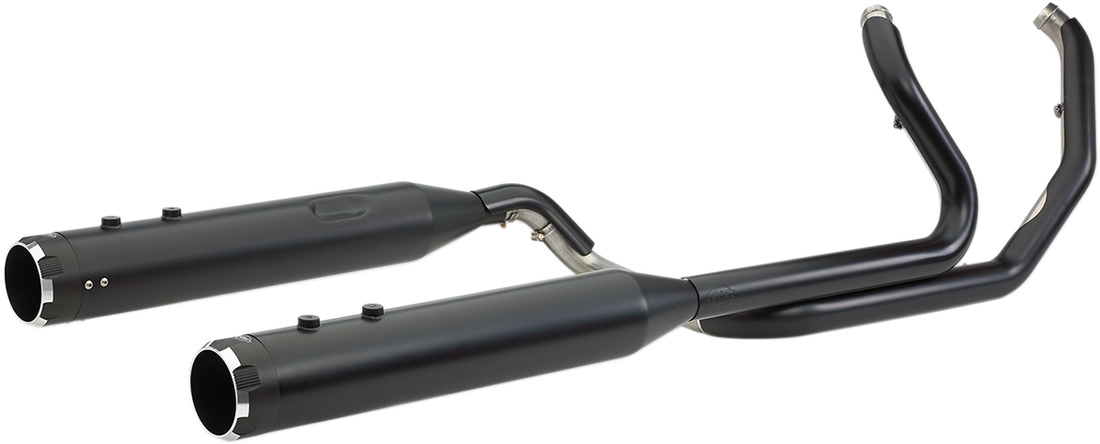 1800-2528 - S&S CYCLE Exhaust System - Black - Black Thruster 550-0700C