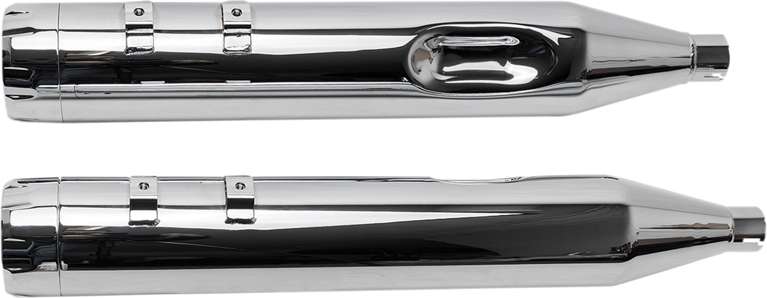 1801-0846 - S&S CYCLE 4.5" Mufflers - Chrome with Chrome Thruster 550-0620