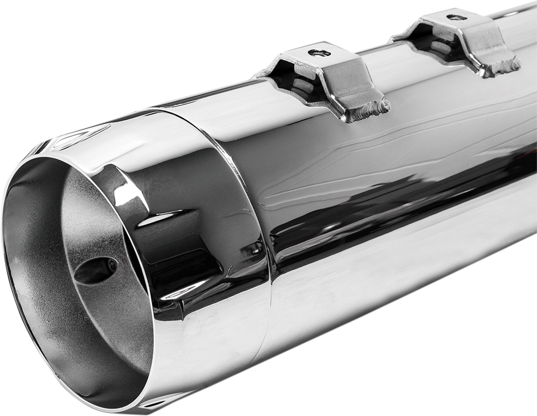 1801-0846 - S&S CYCLE 4.5" Mufflers - Chrome with Chrome Thruster 550-0620