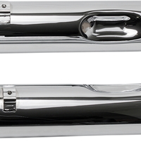 1801-1079 - S&S CYCLE MK45 Mufflers - Chrome - Black Tracer 550-0668