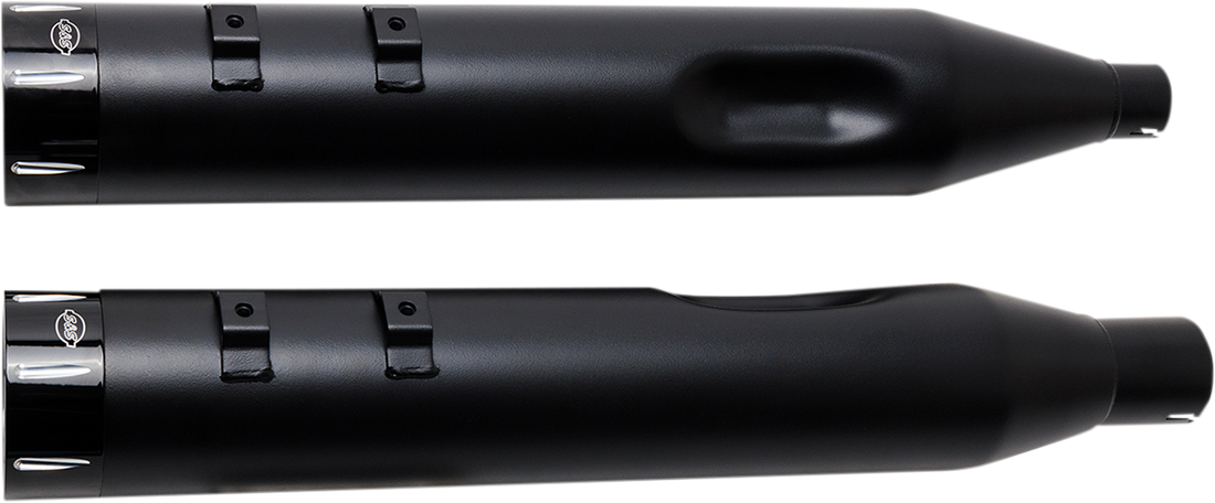 1801-1081 - S&S CYCLE Mufflers - Black - Black Tracer 550-0670