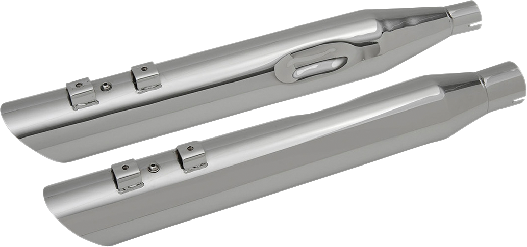 1801-1185 - DRAG SPECIALTIES 3.5" Mufflers for FL - Chrome H00963