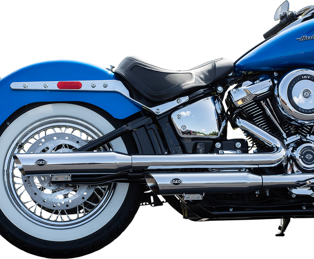 1801-1356 - S&S CYCLE Slash Cut Race Mufflers - Chrome 550-0739