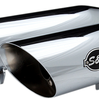 1801-1356 - S&S CYCLE Slash Cut Race Mufflers - Chrome 550-0739
