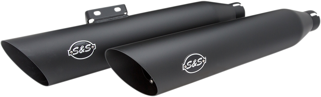 1801-1356 - S&S CYCLE Slash Cut Race Mufflers - Chrome 550-0739