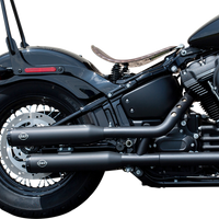1801-1360 - S&S CYCLE Grand National Race Mufflers for Softail - Black 550-0737
