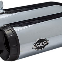 1801-1361 - S&S CYCLE Grand National Race Mufflers for Softail - Chrome 550-0738