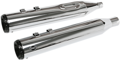 1801-1461 - S&S CYCLE GNX Mufflers - 4.5" - Chrome 550-0991