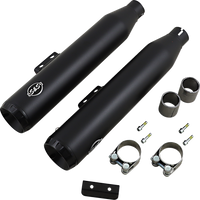 1801-1477 - S&S CYCLE Grand National Slip-On Mufflers - Chrome 550-0755B