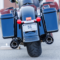 1801-1767 - S&S CYCLE 4-1/2" GNX Slip-On Mufflers - Guardian Black 550-1078