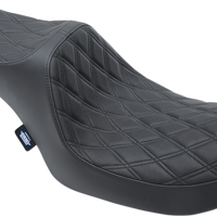 DRAG SPECIALTIES SEATS Predator III Seat - Double Diamond - Black Stitching - FXR '82-'00 0805-0135