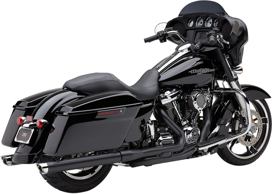 COBRA 3" Mufflers - Black - '17-'20 Bagger 6021RB