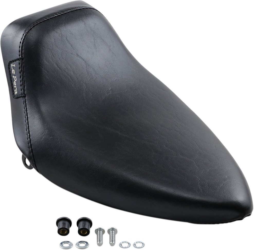 LE PERA Bare Bones Solo Seat - Smooth - Black - FX/FL '64-'84 LN-002