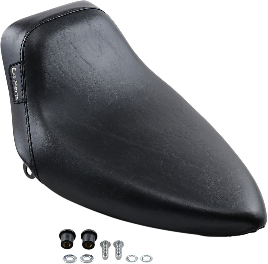 LE PERA Bare Bones Solo Seat - Smooth - Black - FX/FL '64-'84 LN-002