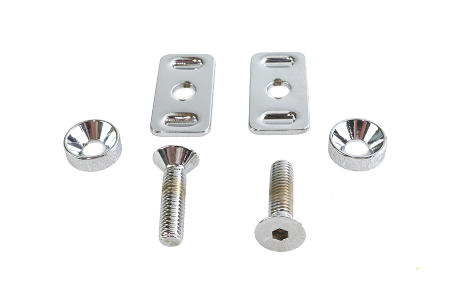 2000-6 - Chrome Swingarm End Plate Adjuster Hardware Kit by Colony