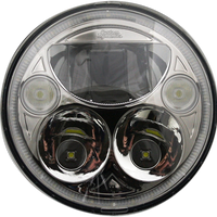 2001-1261 - CUSTOM DYNAMICS LED Headlight - 5-3/4" - Chrome - Pair CDTB-575OV-C