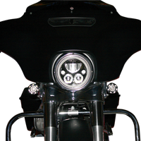 2001-1262 - CUSTOM DYNAMICS LED Headlight - 7" - Black - Each CDTB-7-B
