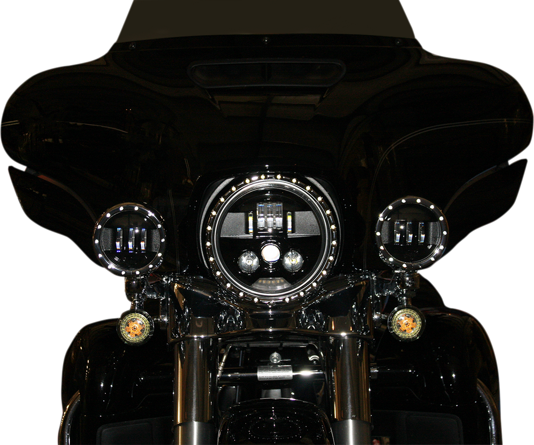 2001-1747 - CUSTOM DYNAMICS ProBEAM LED Headlamp 7" - Black PB-7-B