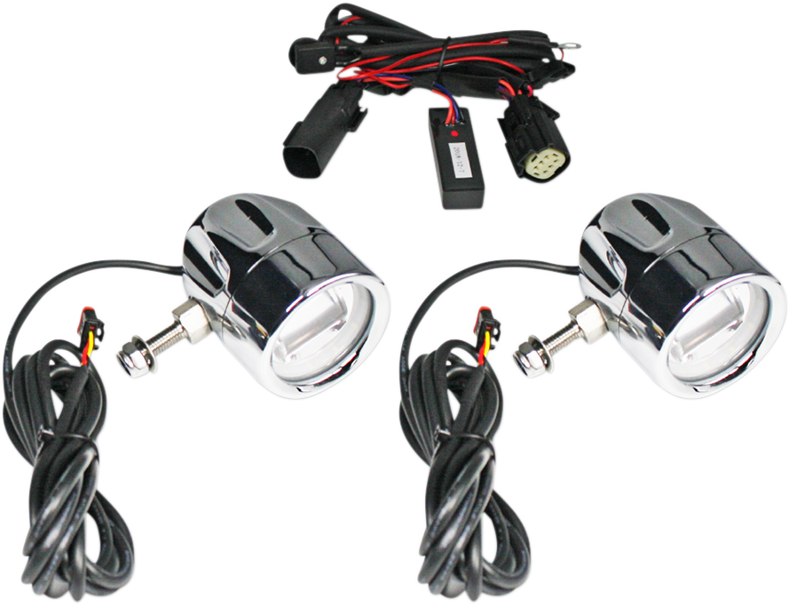 2001-2202 - CUSTOM DYNAMICS LED Fog Light - SS8 - Chrome PB-FOG-SS8-C