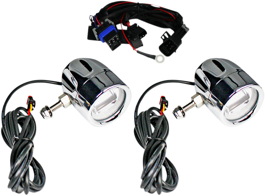 2001-2208 - CUSTOM DYNAMICS LED Fog Light - Universal - Chrome PB-FOG-UNV-C