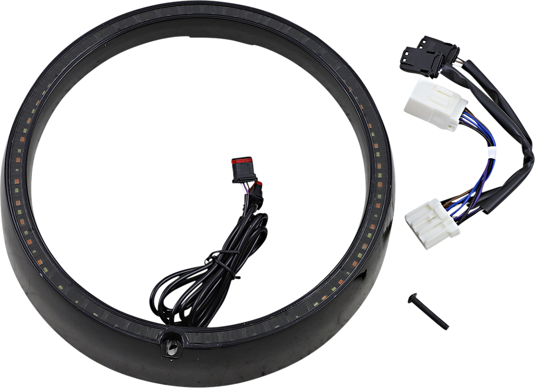 2001-2317 - CUSTOM DYNAMICS Sequential Trim Ring - Black PB-7TR-SEQ-3B
