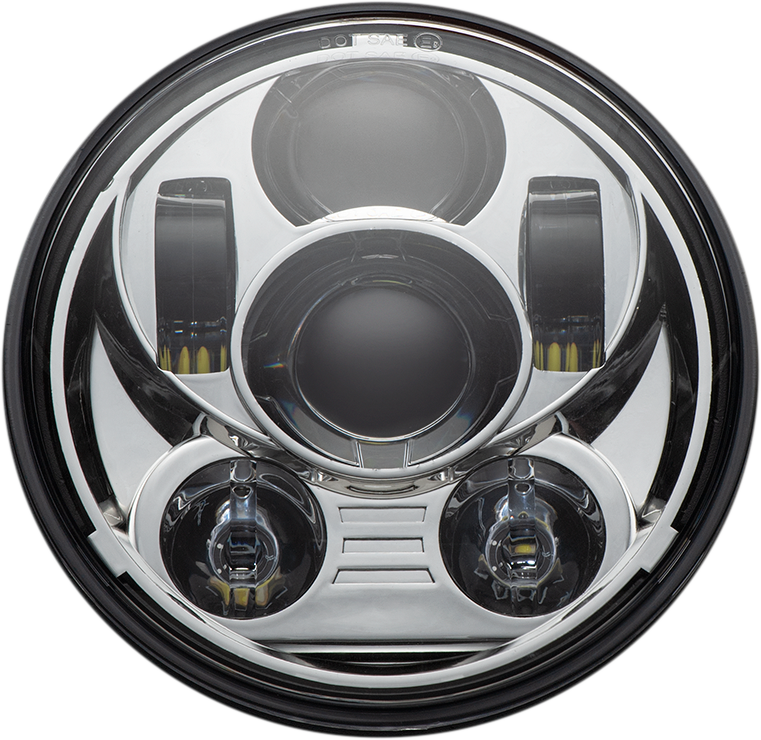 2001-2379 - CUSTOM DYNAMICS Headlamp - 5.75" - LED - Chrome CD-575-C