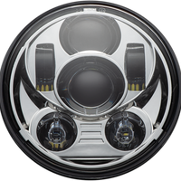 2001-2379 - CUSTOM DYNAMICS Headlamp - 5.75" - LED - Chrome CD-575-C