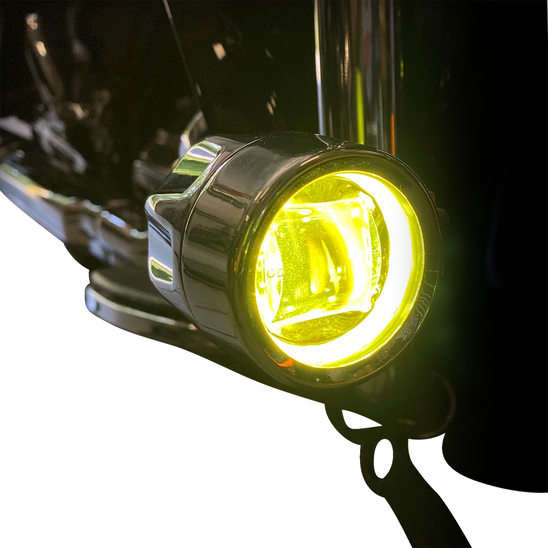 2001-2582 - CUSTOM DYNAMICS Fog Light - Black - Yellow Lens PB-FOG-BCM-YB