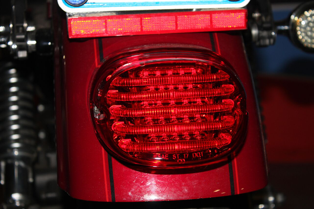 2010-1364 - CUSTOM DYNAMICS Taillight - without License Plate Illumination Window - Red PB-TL-LP-R